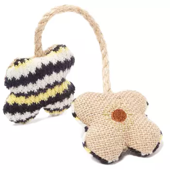 Triol Natural игрушка для кошек Цветочки Кантри из джута (21 см.)