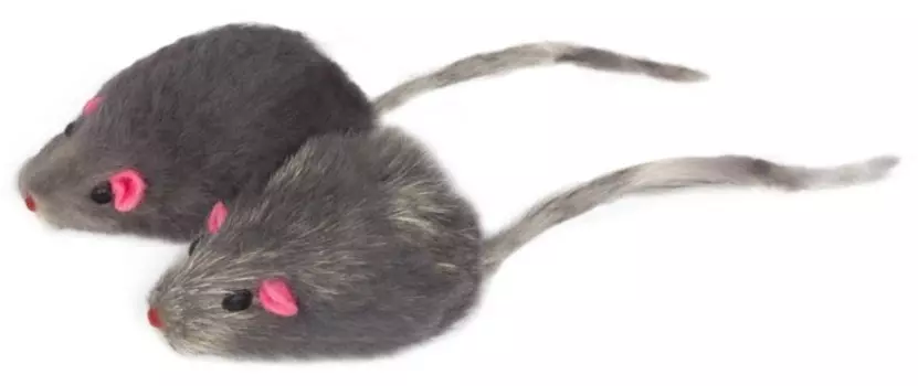 Triol игрушка "Мышь серая" для кошек (1шт.) (2 (45-50 мм.))