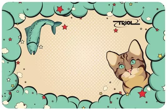 Triol Коврик под миску «Кошечка» MB07 (43 х 28 см.)