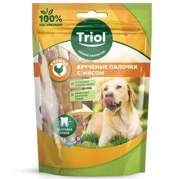 Triol лакомство для собак Крученые палочки (Курица, 70 г.)