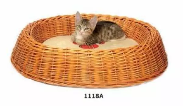 Triol Лежанка плетеная полузакрытая 1118А (600*500*120 мм.)