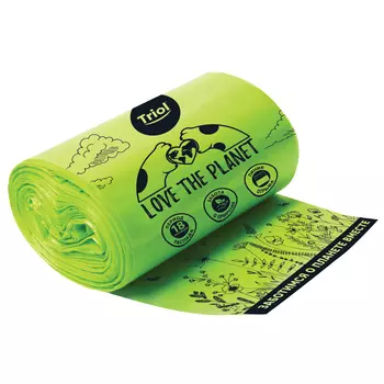 Triol Love The Planet пакеты биоразлагаемые для выгула собак (4*15 шт.)