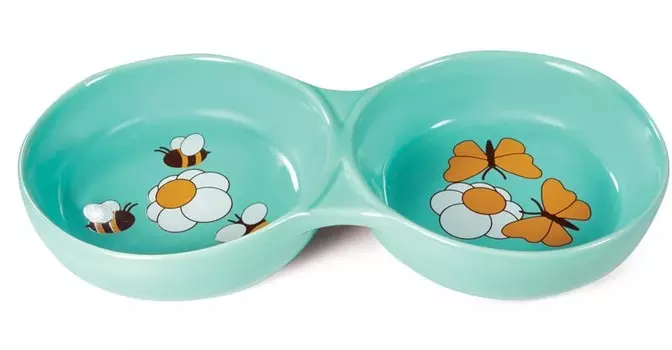 Triol Миска керамическая двойная "Лето" (2 х 0,2 л.)
