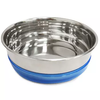 Triol Миска металлическая с синей резинкой (300 мл.)