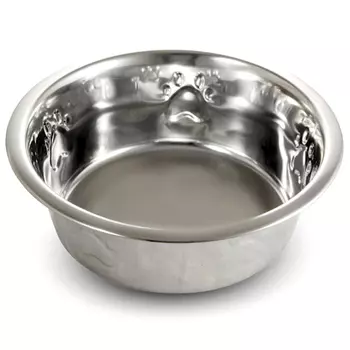 Triol миска металлическая с тиснением для животных (0,8 л.)