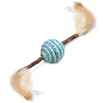 Triol Natural игрушка для кошек из мататаби Шарик полосатый