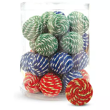 Triol игрушка для кошек Шарик пёстрый (1 шт) (5,5 см.)