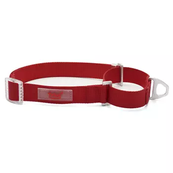 Triol ошейник-мартингейл (полуудавка) нейлоновый Стандарт (25*480-700 мм., Красный)