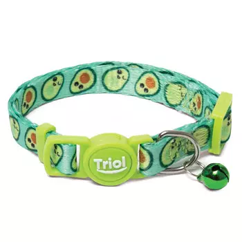 Triol ошейник нейлоновый для кошек Авокадо (10*210-330 мм.)