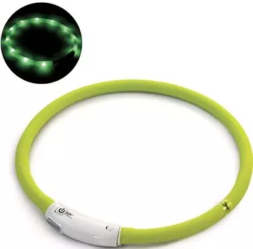 Triol ошейник светодиодный "Шнурок" (10*600 мм, Салатовый)
