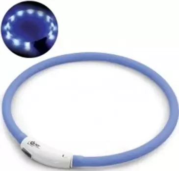 Triol ошейник светодиодный "Шнурок" (10*600 мм, Синий)