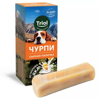 Triol Planet Food лакомство для собак сухое Сырная палочка чурпи (70 г.)