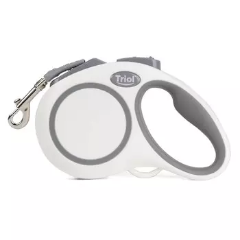 Triol поводок-рулетка для собак Urban до 25 кг (5 м лента) (Белый)