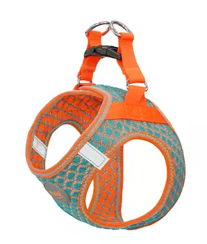 Triol шлейка-жилетка мягкая со светоотражающими элементами Нео (S, Голубая)