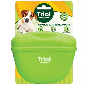 Triol Сумка для лакомств силиконовая "Фитнес", зеленая