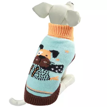 Triol свитер Собачка (Голубой, XS, Унисекс)