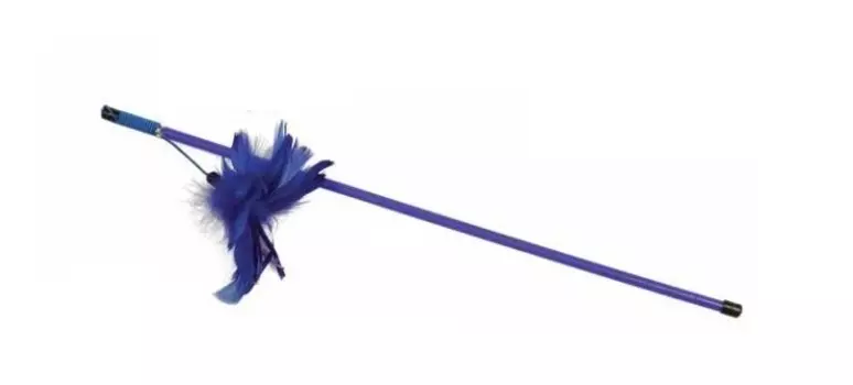 Triol игрушка-дразнилка для кошек Синие перья