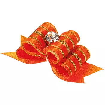 V.I.Pet 18304 бантик "Ностальжи" тройной объёмный (4,5 см.)