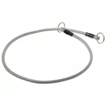 V.I.Pet ошейник-удавка с 2-я кольцами (6 мм. х 60 см., Серебряный)