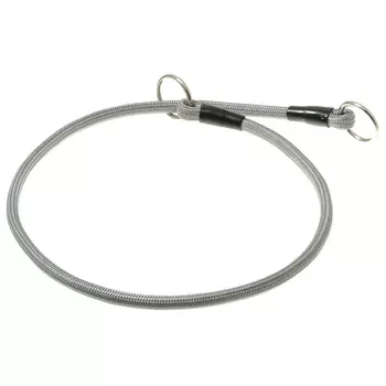 V.I.Pet ошейник-удавка с 2-я кольцами (6 мм. х 50 см., Серебряный)