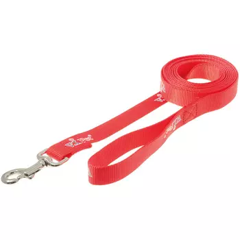 V.I.Pet поводок с карабином (25 мм. х 3 м., Красный)
