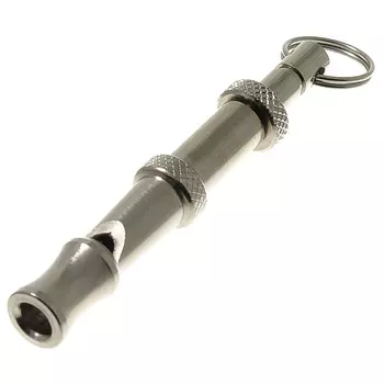 V.I.Pet свисток для собак ультразвуковой с регулировкой частоты (5,5 см., Серебряный)