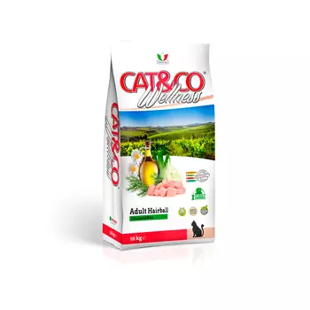 Wellness Cat&Co Adult Hairball корм для взрослых кошек для вывода шерсти (Курица и рис, 10 кг.)