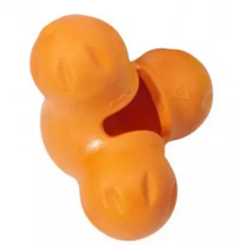 West Paw Zogoflex игрушка для лакомств "Tux L" для собак (15 см., Оранжевый)