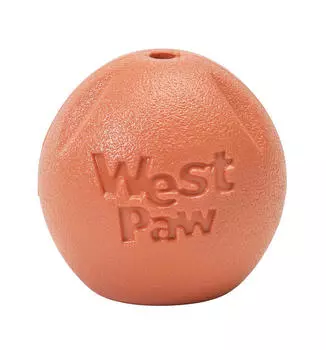 West Paw Zogoflex игрушка-мячик "Rando" для собак (9 см., Оранжевый)