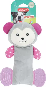Zolux игрушка плюшевая с пищалко и элементами EVA Игривая обезьянка (21,5 см.)