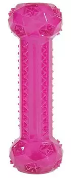 Zolux игрушка из термопластичной резины с пищалкой Хрустящая палочка (25 см., Малиновый)