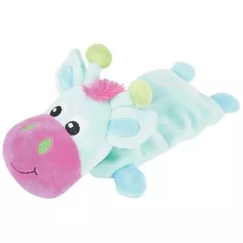 Zolux игрушка плюшевая для щенков Корова (29 см., Бирюзовый)