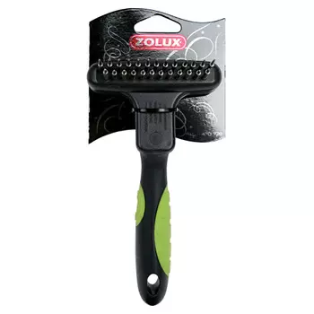 Zolux скребница двухрядная комбинированная (17,5 см.)