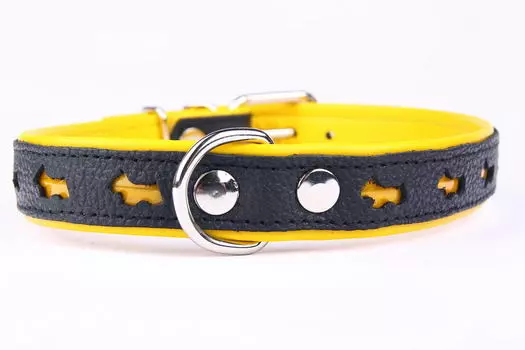 ZOOLESZCZ ошейник для собак Reflective (57 х 2,5 см., Желто-черный)