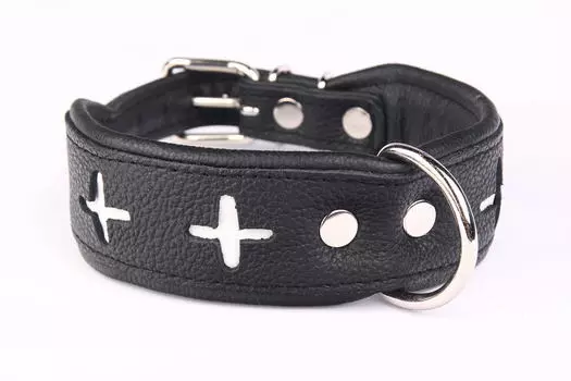 ZOOLESZCZ ошейник для собак Switzerland (50 х 4 см., Черный)