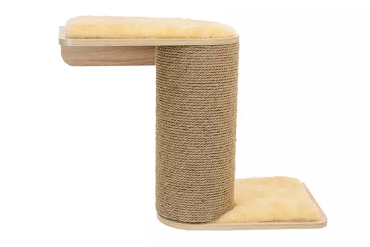 Zoom Настенная когтеточка Паркур с двумя полками (элемент комплекса) (66 см., Дуб сонома)