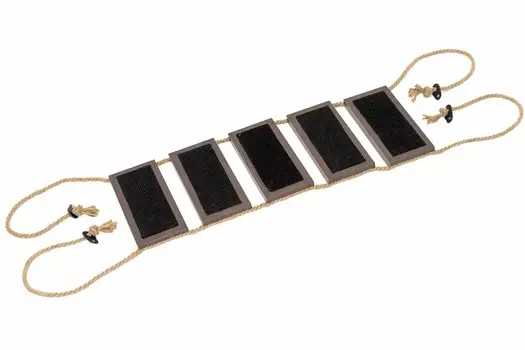 Zoom Настенная лестница Паркур пять ступеней (элемент комплекса) (64 х 22 х 1,6 см., Венге)