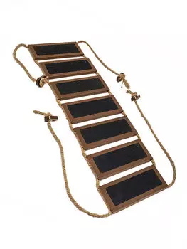 Zoom Настенная лестница Паркур семь ступеней (элемент комплекса) (91 х 22 х 1,6 см., Венге)