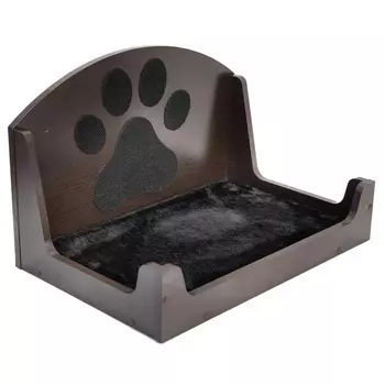 Zoom Настенная лежанка Паркур для котов крупных пород (элемент комплекса) (60 х 40 х 38 см., Венге)