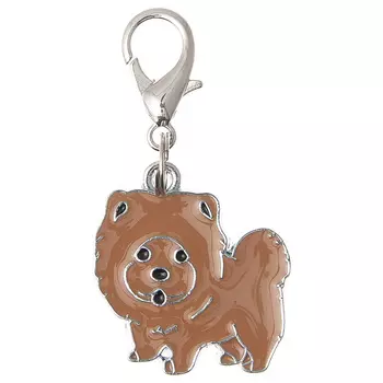 ZooOne адресник "Силуэт" Чау-чау (27 мм.)