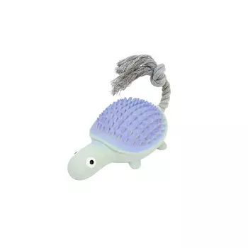 ZooOne игрушка для собак латексная черепаха с канатом (26 см.)