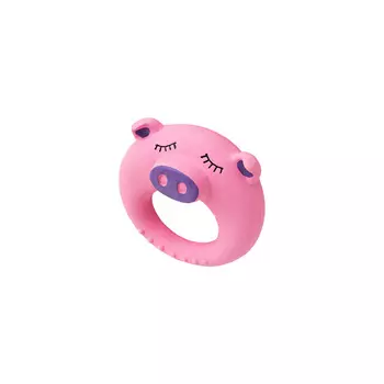 ZooOne игрушка для собак латексная кольцо-свинка (11 см.)