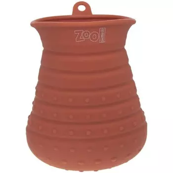 ZooOne лапомойка для собак силиконовая большая (Красный)
