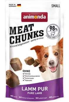 Лакомство для собак Animonda Meat Chunks для мелких пород с ягненком 0,06 кг
