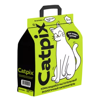 Наполнитель CATPIX зеленый чай растительный 2,15кг 5 л