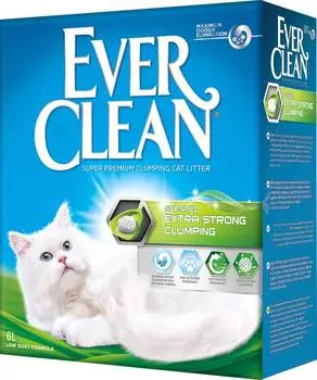 Наполнитель Ever Clean Extra Strong Clumping Scented комкующийся бентонит свежесть 6кг 6 л