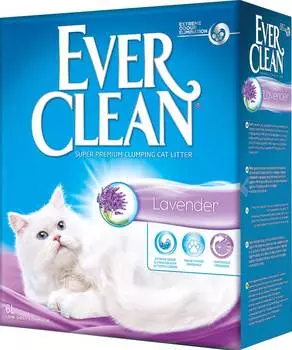 Наполнитель Ever Clean Lavender комкующийся бентонит лаванда 6кг 6 л
