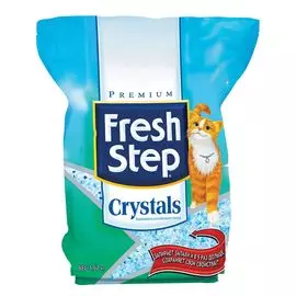 Наполнитель Fresh Step Crystals впитывающий силикагель без запаха 3,62кг 15 л