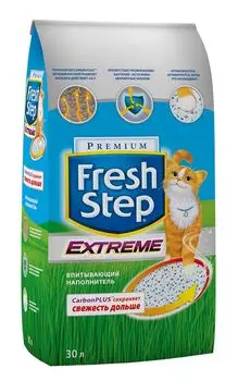 Наполнитель Fresh Step Extreme впитывающий цеолит без запаха 15,8кг 30 л