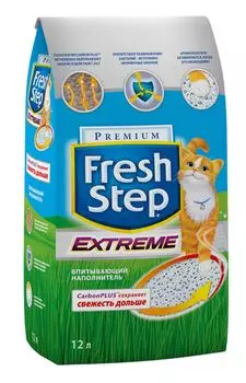 Наполнитель Fresh Step Extreme впитывающий цеолит без запаха 6,35кг 12 л